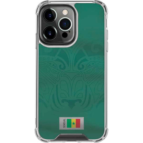 Senegal Soccer Flag iPhone 13 Pro Clear Case